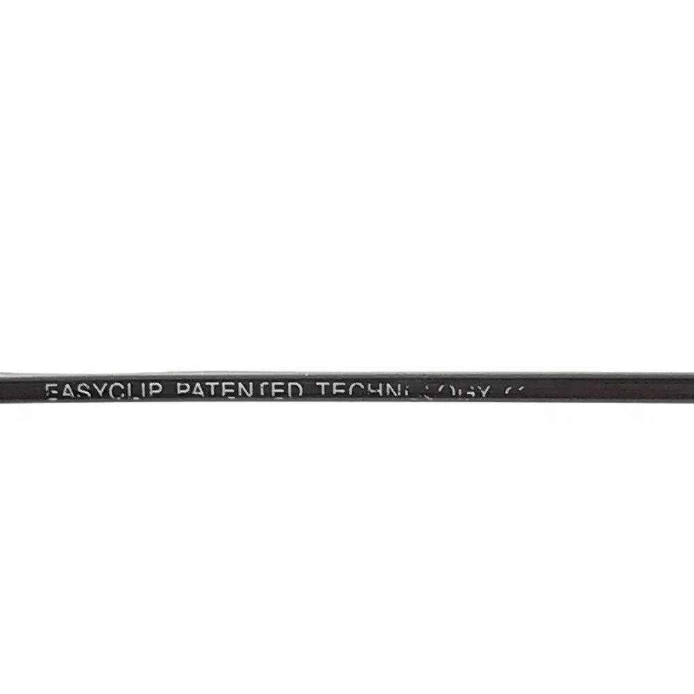 Easyclip Small Eyeglasses Frames ENTRY 091 Gunmetal w Magnetic Clip-on 46-19-135